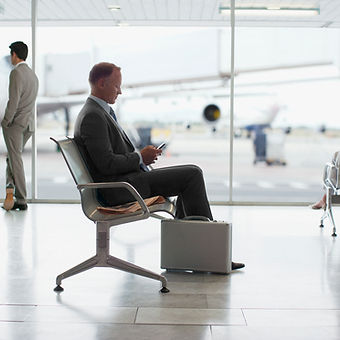 sitting in airport