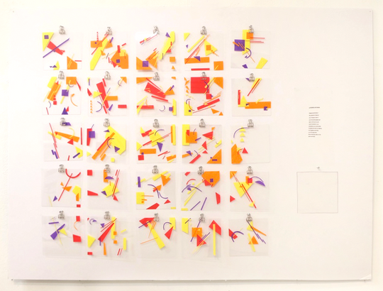 Complete Possibilities 2021, 120cm x 90cm, Tape on Acrylic Sheet