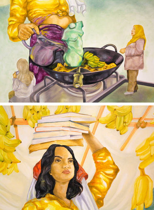Going Bananas  2022, 90cm x 110cm, Oil Painting on Canvas