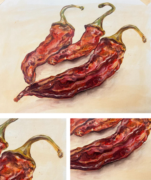 Chilli Padi 2021, 42cm x 29.7cm, Oil Painting on Canvas