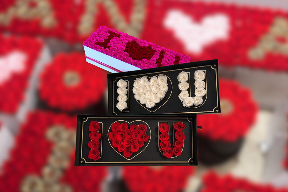 i love you flower box wholesale