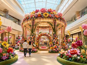 How Plush Flowers Help Shopping Malls Increase Foot Traffic and Social Media Buzz