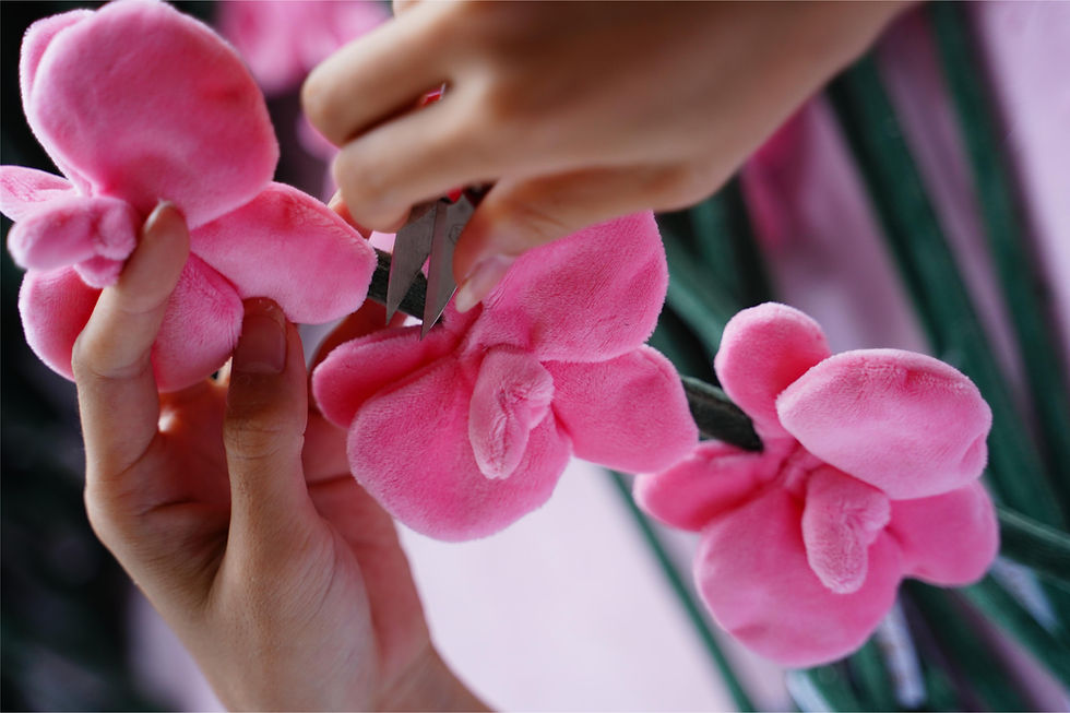 plush flower quality control inspection before shipment
