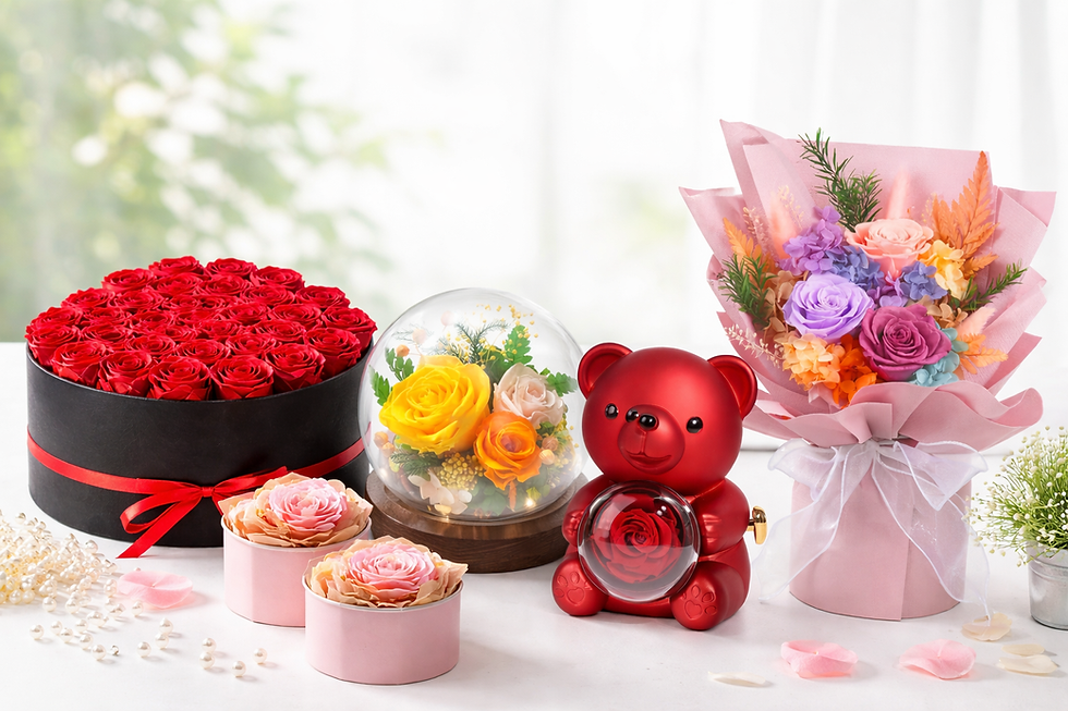 preserved flowers for e-commerce