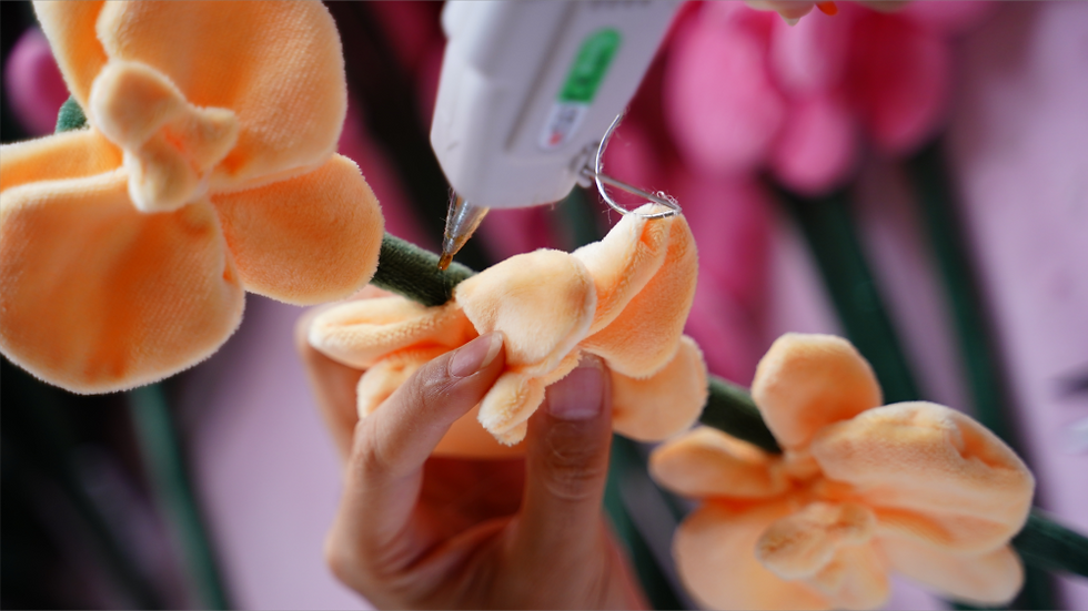 plush flower manufacturing