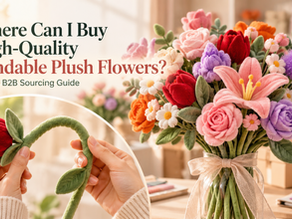 Where Can I Buy High-Quality Bendable Plush Flowers? A B2B Sourcing Guide