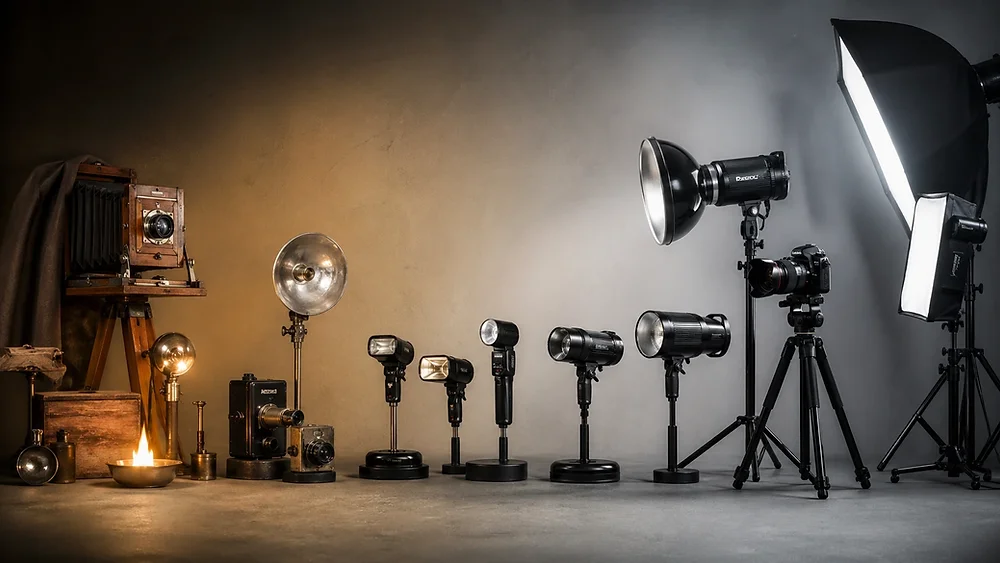 Freezing Light: Flash Photography's 180-Year Journey and the Professional Strobe Revolution