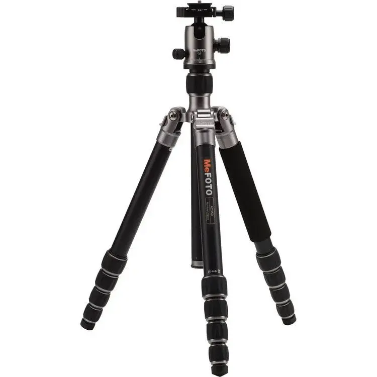 Benro Mefoto A2350Q2T GlobeTrotter Aluminum Travel Tripod Kit (Titanium)
