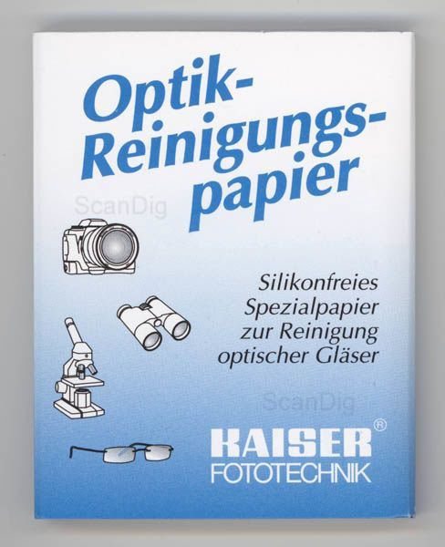 Kaiser optik cam temizliği için silikon içermeyen özel temizleme kağıdı