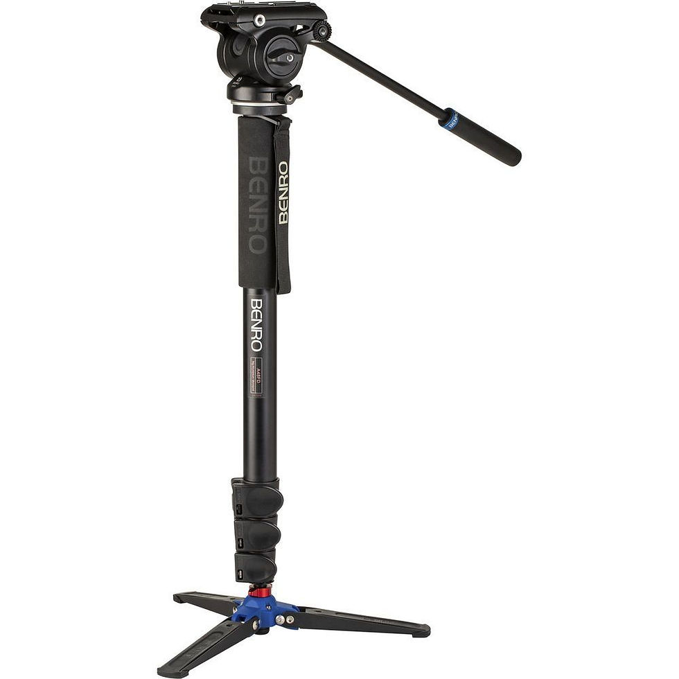 Benro A48FDS4PRO 4kg Kapasiteli S4PRO Kafalı Video Monopod ve Üç Ayaklı Taban