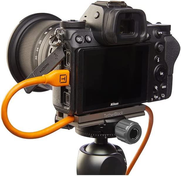Küçük resim: Tether Tools TetherPro HDMI 2.0 to HDMI 2.0 4.6 m Kablo Turuncu 4K 60 fps 18 Gbps destekli standart HDMI kablo