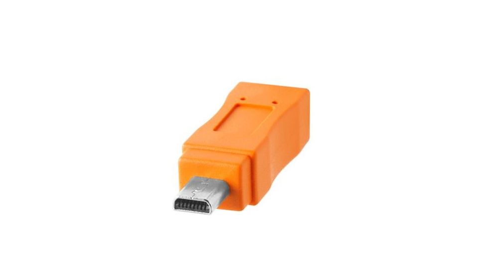 Küçük resim: Tether Tools TetherPro USB-C to Mini-B 8-Pin kablo ile kameradan bilgisayara tethered bağlantı