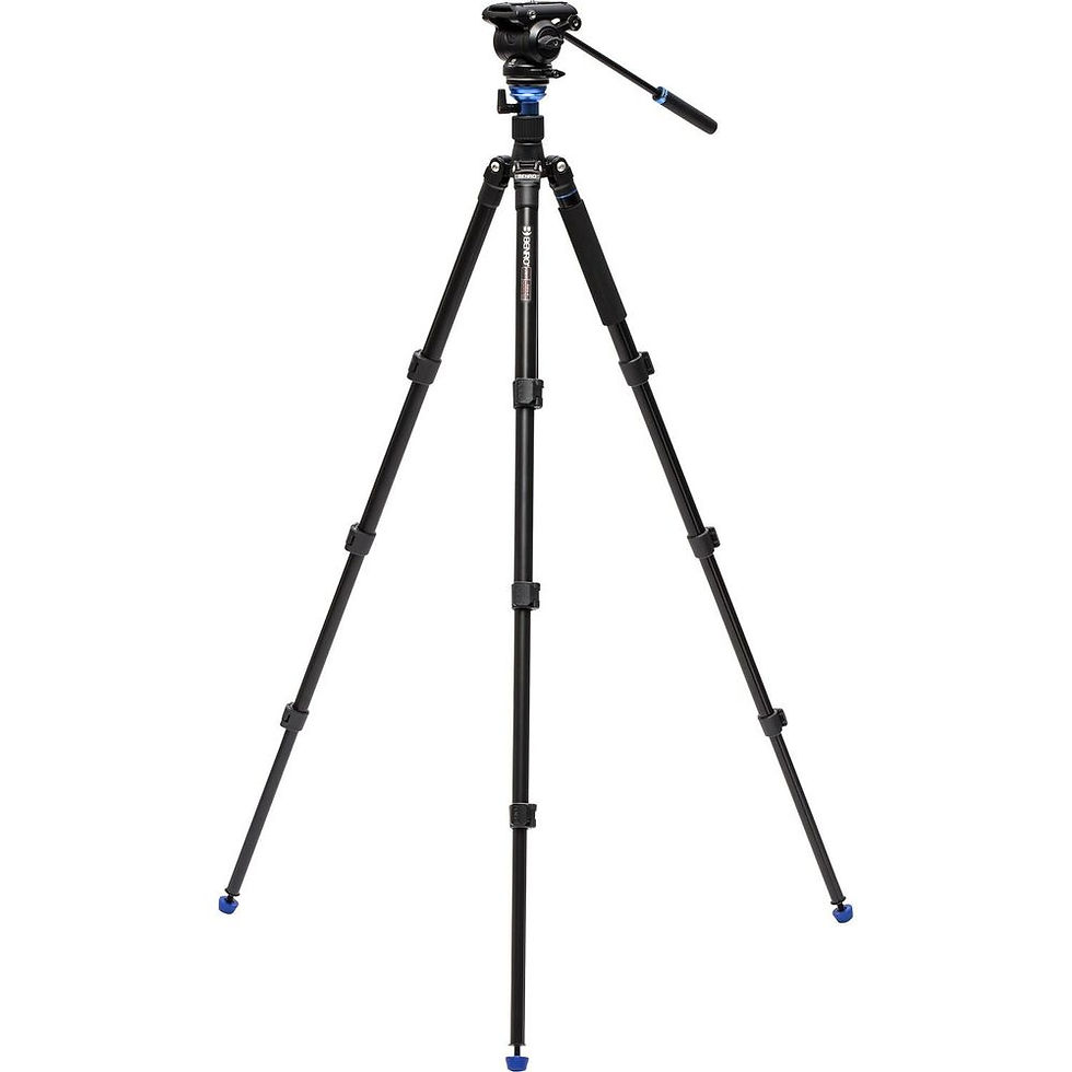 Benro A2883-FS4Pro Travel Angel Video Tripod Kit Ters Katlanır Bacaklar ve Tek Ayağa Dönüşebilen Yapı