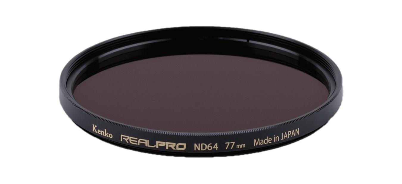 Kenko 77 mm Real Pro MC ND64 Filtre fotoğraf ve video çekimleri için 6 stop nötr yoğunluk filtresi