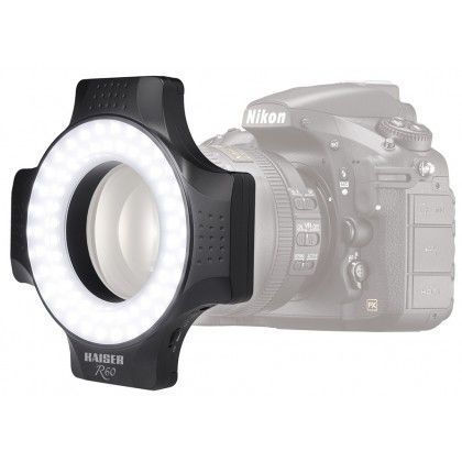 Kaiser R60 objektife takılan, 60 LED’li makro çekim halka ışığı