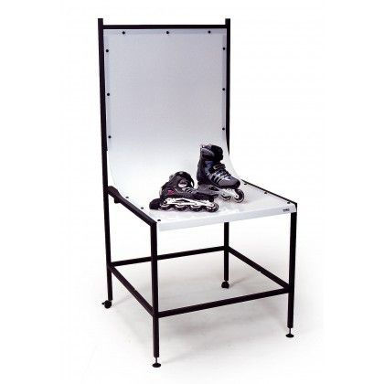 Kaiser TopTable PRO metal iskeletli ve beyaz akrilik fonlu ürün çekim masası seti