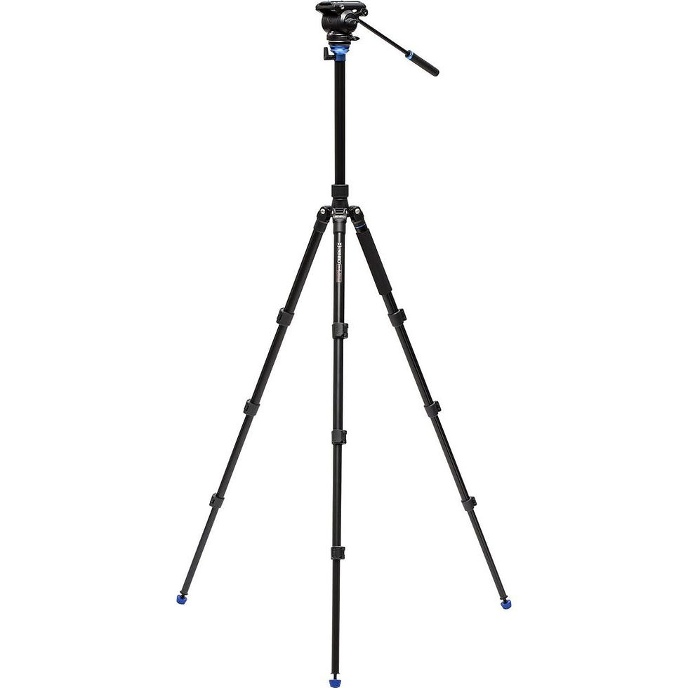 Küçük resim: Benro A2883-FS4Pro Travel Angel Video Tripod Kit Ters Katlanır Bacaklar ve Tek Ayağa Dönüşebilen Yapı