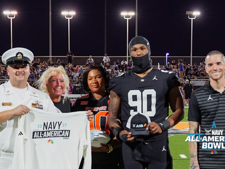 Defensive Lineman Jalanie George Honored as a 2027 Navy All-American