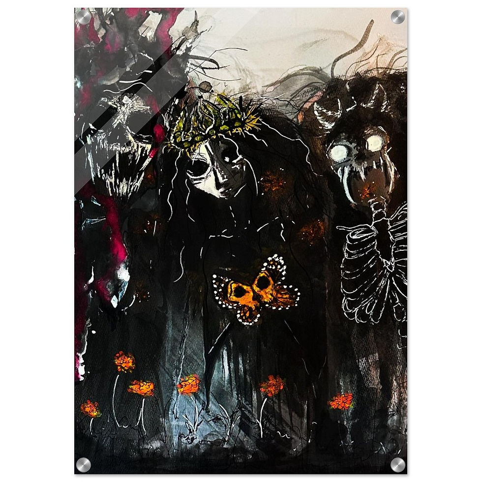 Miniatura: Quetzalpapalotl in acrylic