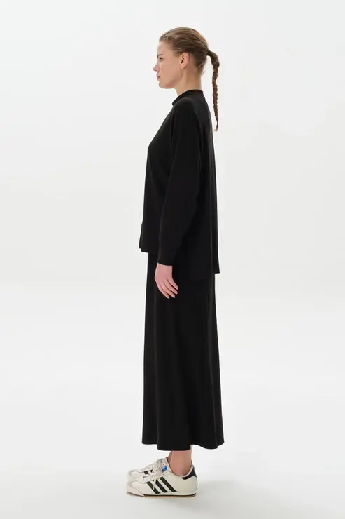 Küçük resim: MODAL ÖRME ETEK BLUZ TAKIM