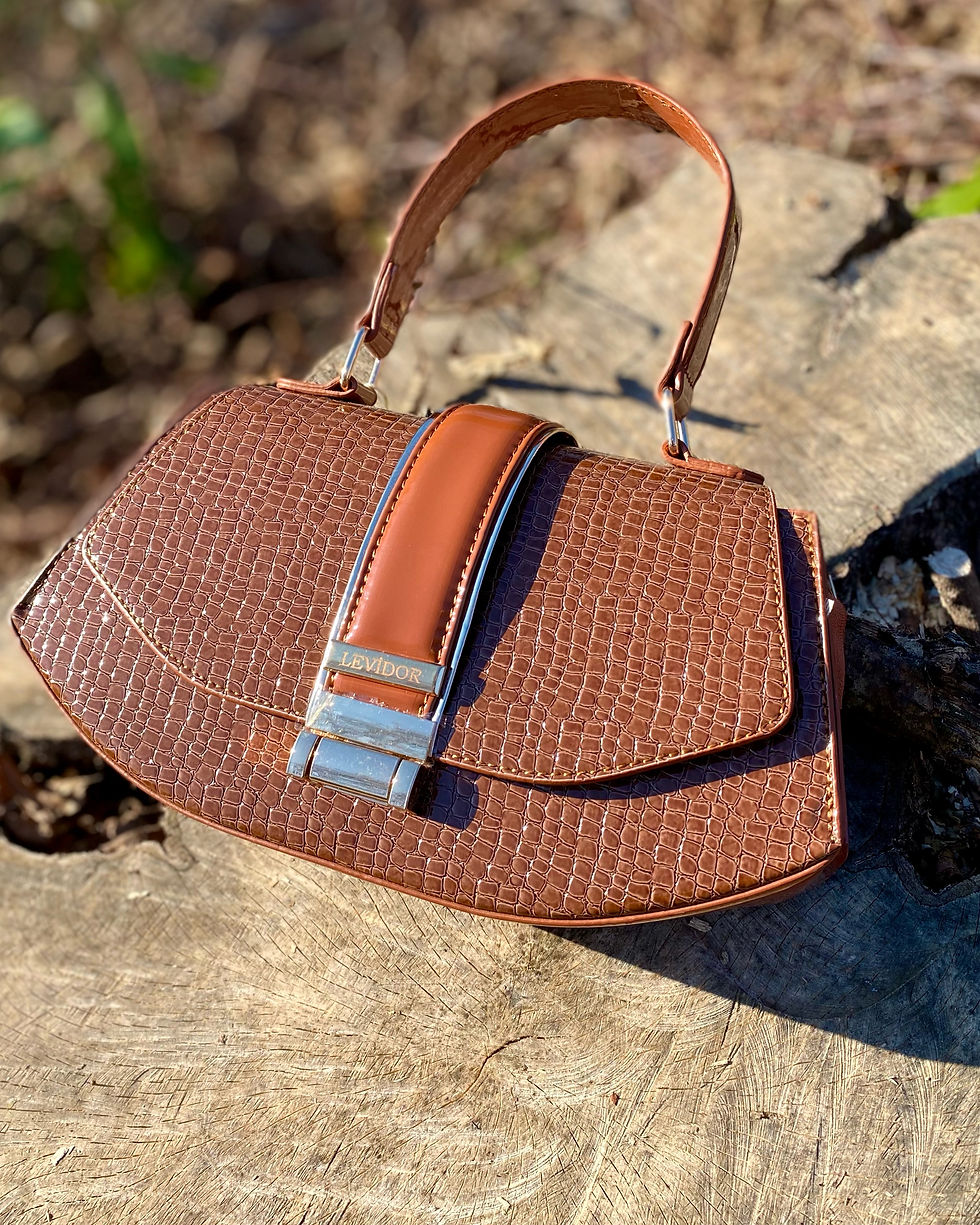 YILAN DERİ DESENLİ EL ÇANTASI