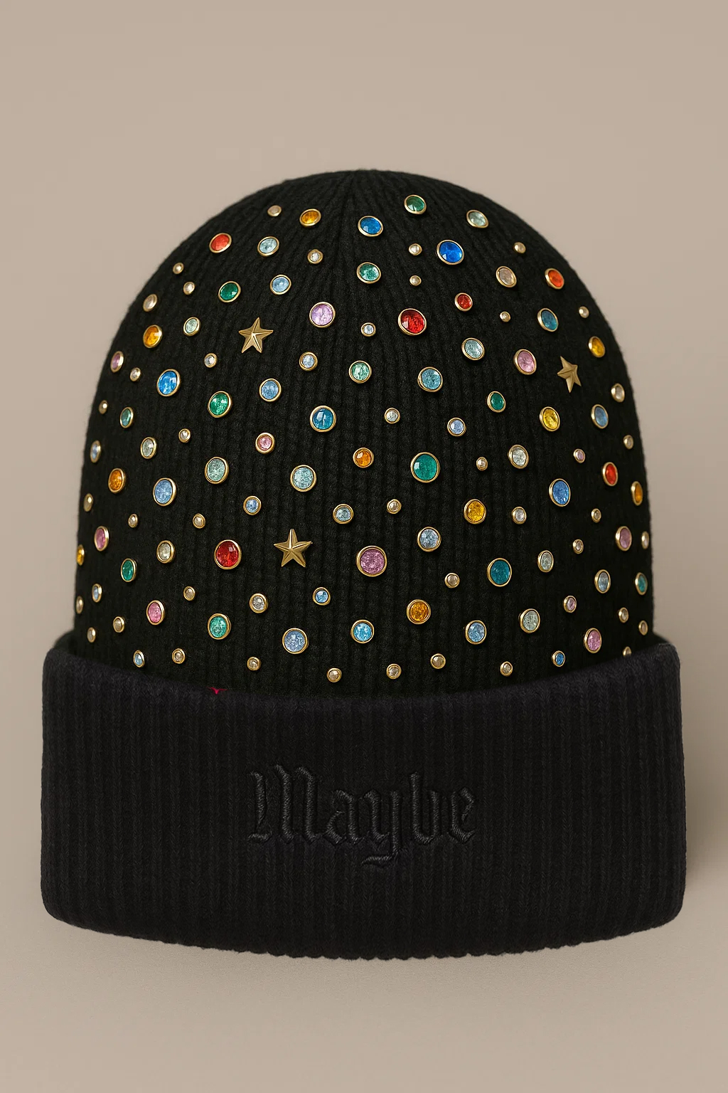 Maybe Today jeweled beanie, product photo