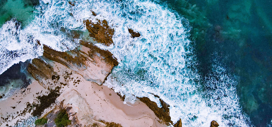 Ocean picture via drone