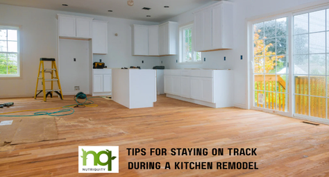 Eating healthy during a kitchen remodel 