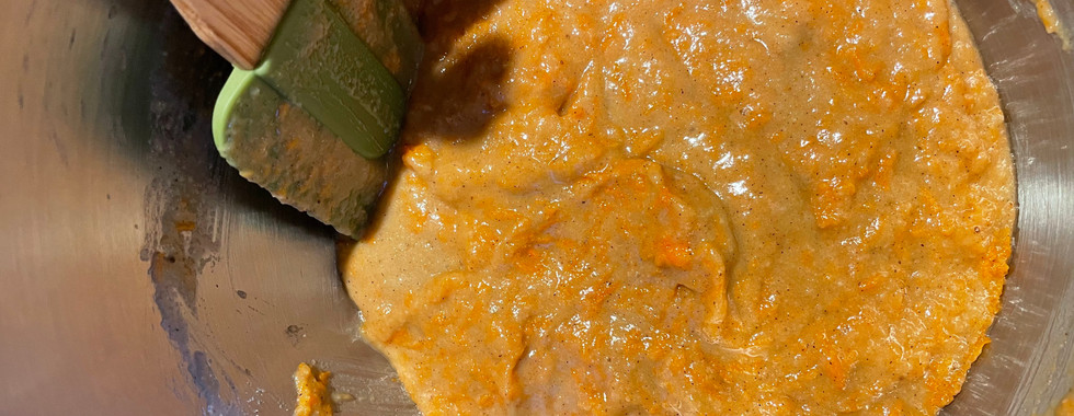 Ingredients for carrot muffin gluten free