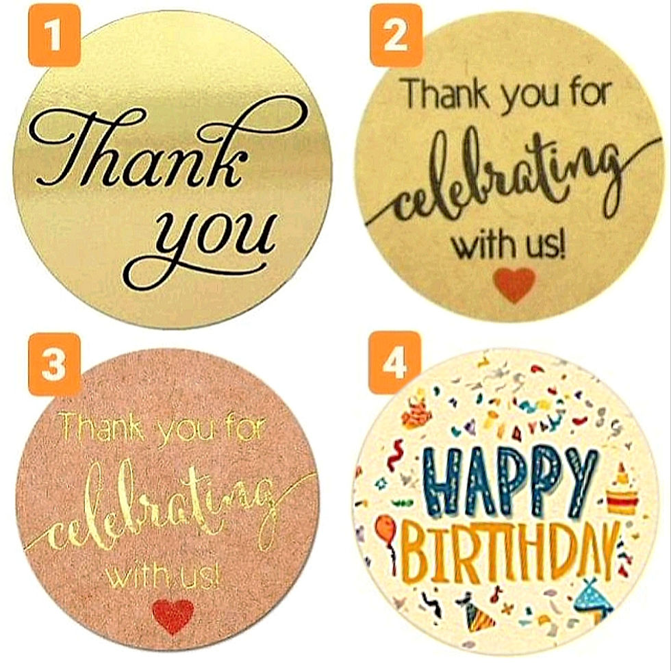 2.「加上Thank You貼紙簡單而隆重,絕對能夠表達對