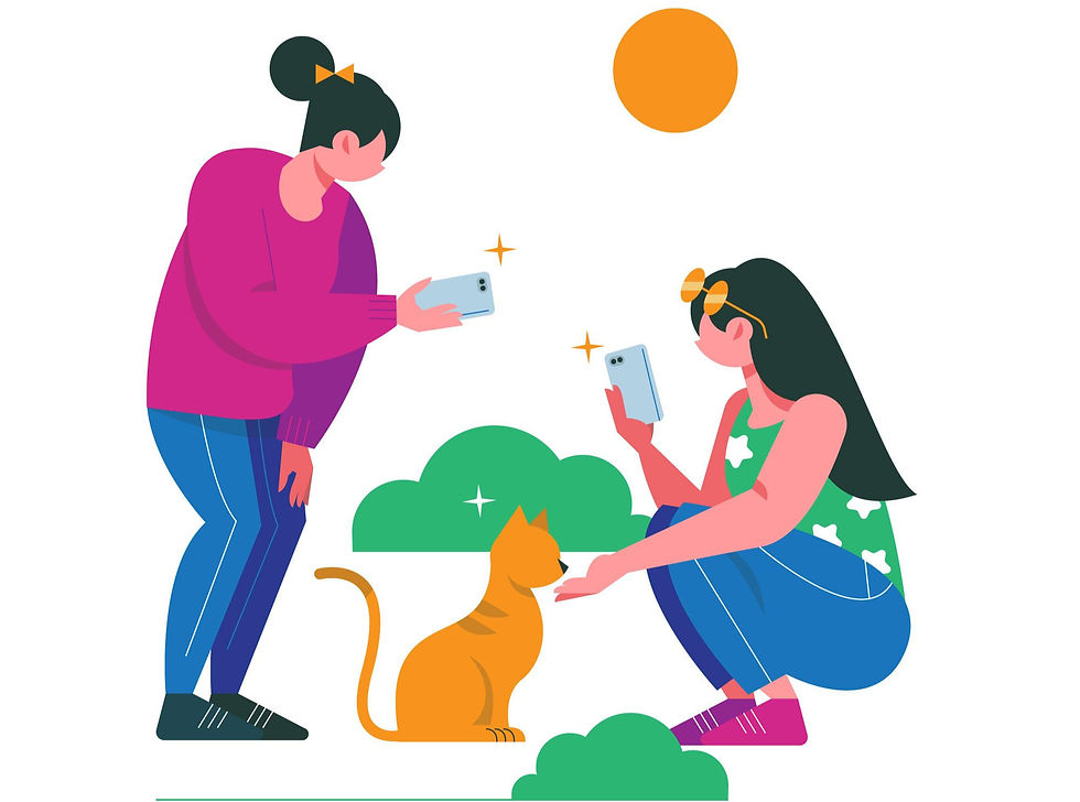 microchipped cat with pet parents