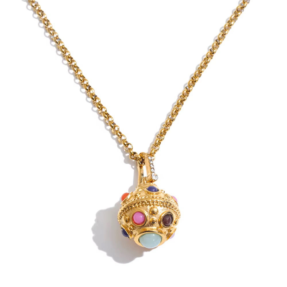 Byzantine Jewel Pendant Necklace