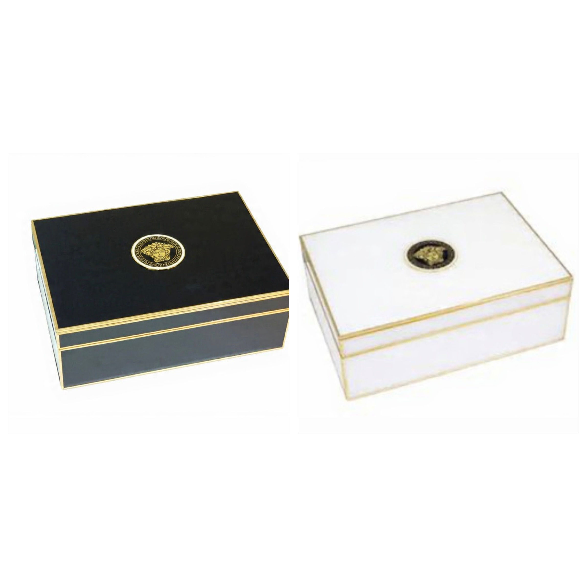 Medusa glass storage box - Black or White