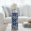 Thumbnail: Blue & White Nouveau Candle Holder large 