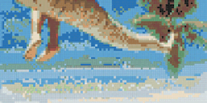 Mosaik vom Foto Landschaft