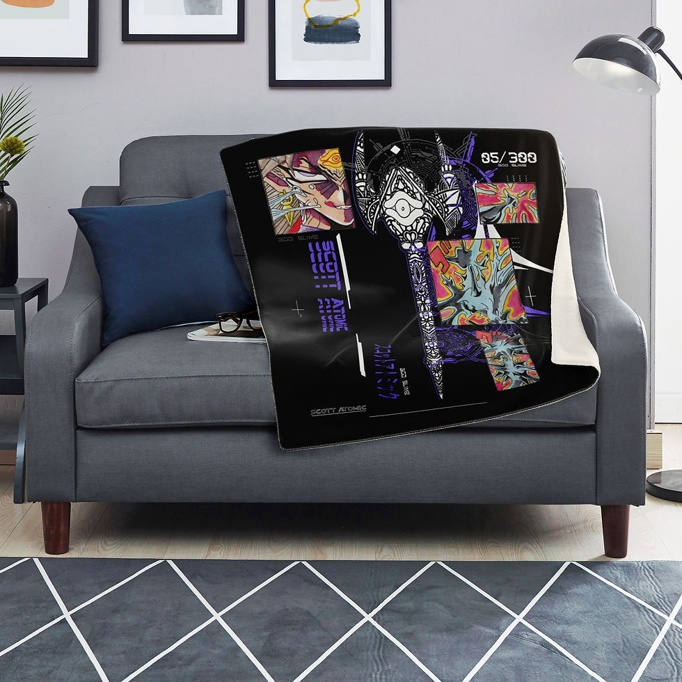 Thumbnail: Manga Yami Marik Premium Microfleece Blanket
