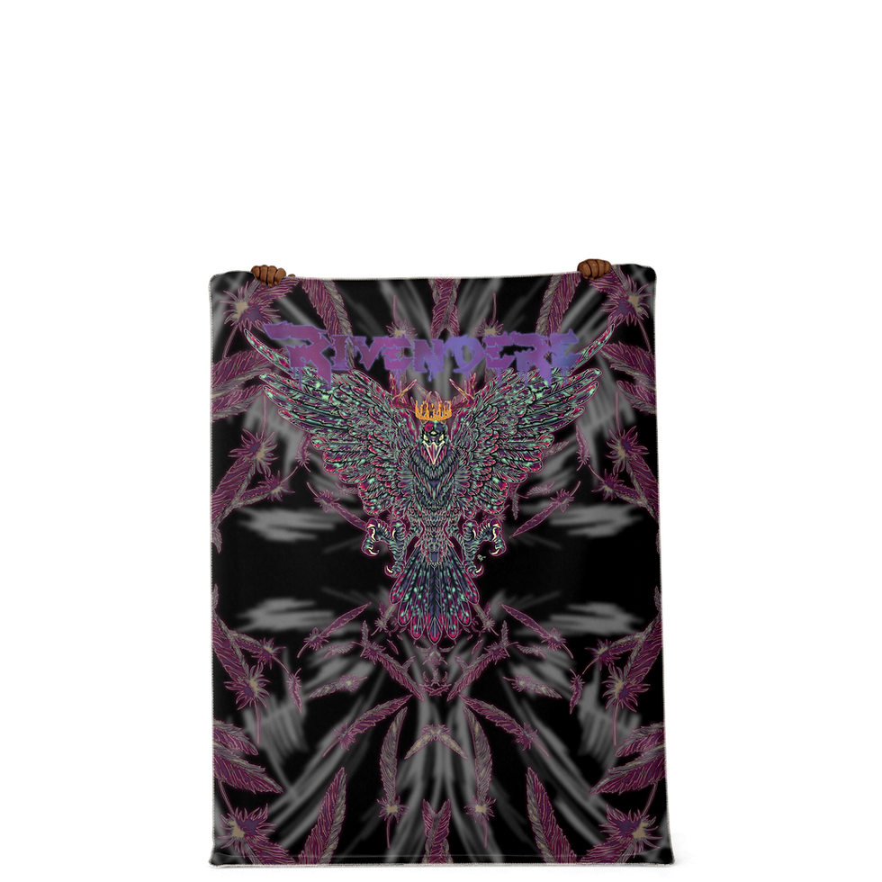 Thumbnail: Rivendere X Scott Atomic Crow Arise Premium Microfleece Blanket