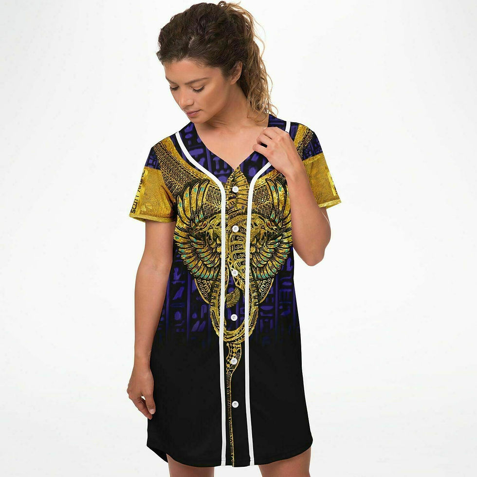 Thumbnail: Glyphex X Scott Atomic Baseball Jersey Dress