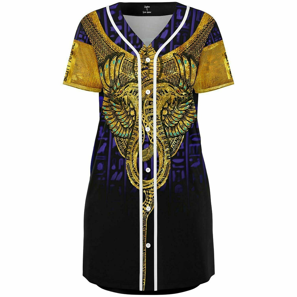 Thumbnail: Glyphex X Scott Atomic Baseball Jersey Dress