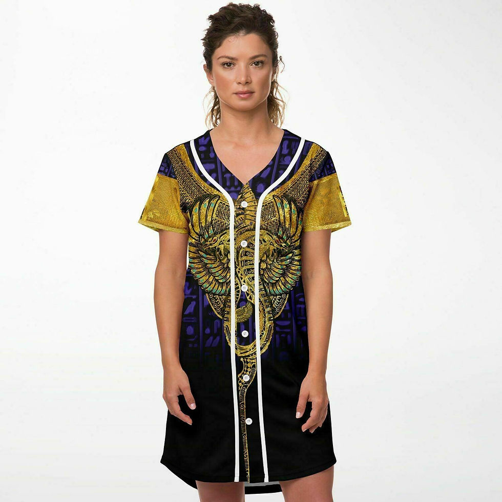 Thumbnail: Glyphex X Scott Atomic Baseball Jersey Dress