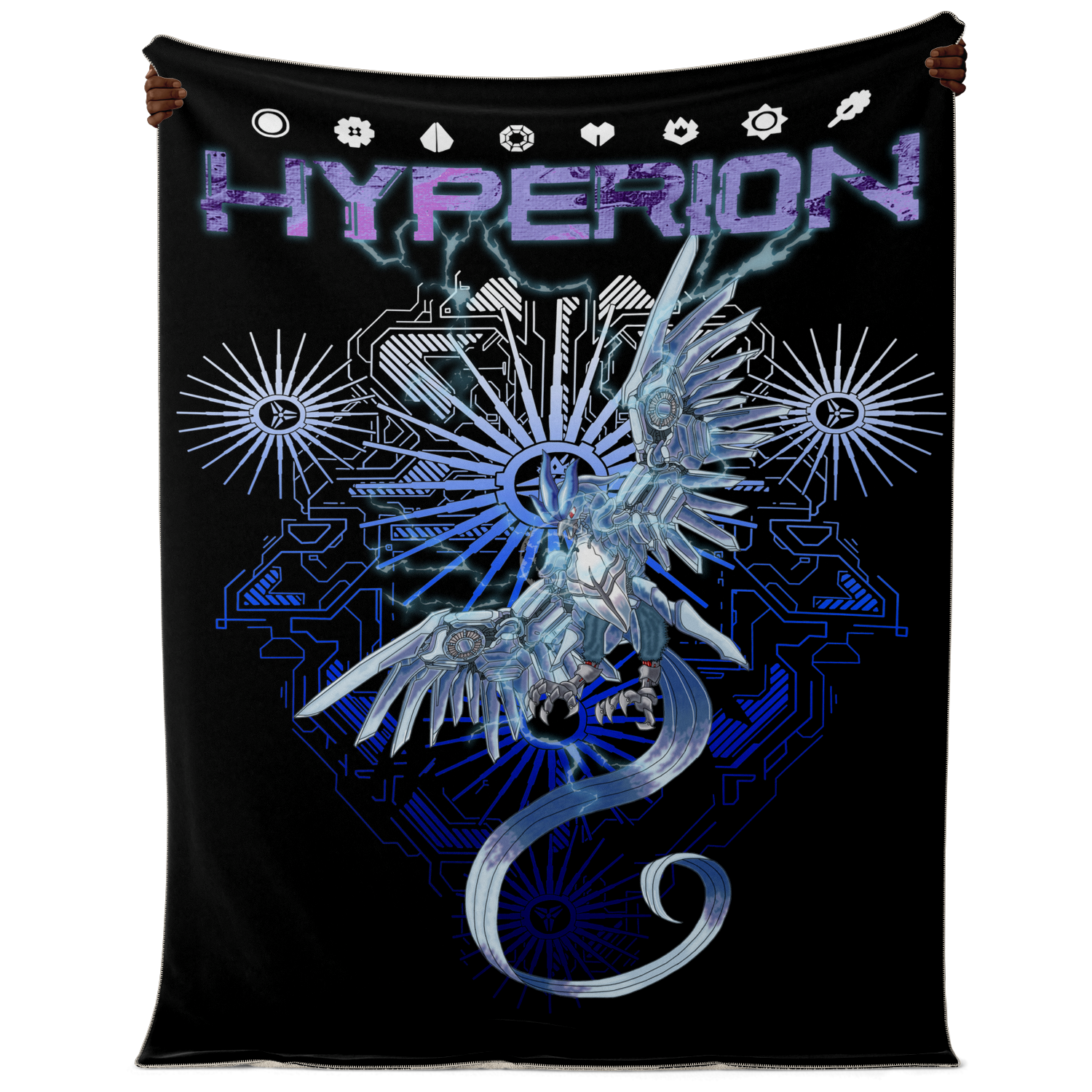 Hyperion X Scott Atomic Cyber Articuno Premium Microfleece Blanket