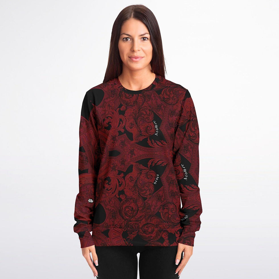 Thumbnail: Burgundy Gothic Vintage Scott Atomic Sweatshirt