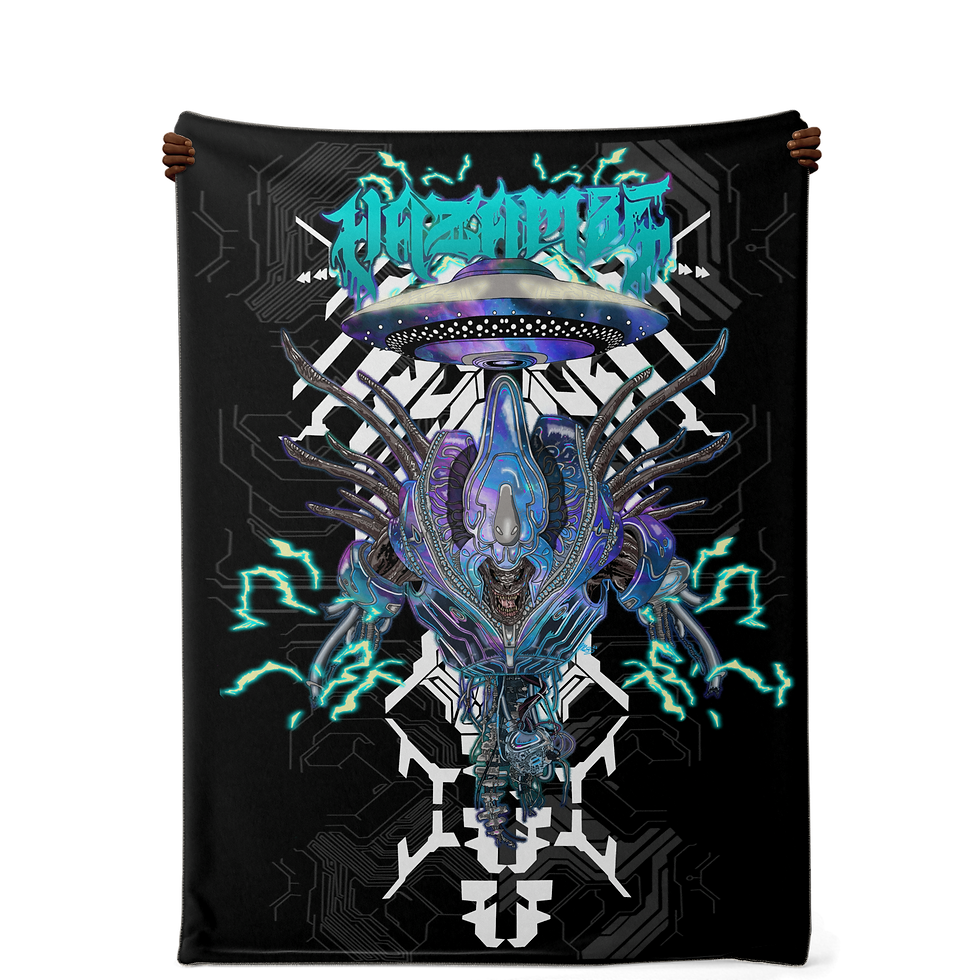 Thumbnail: Hazambe Halo Tribute Alien Premium Microfleece Blanket