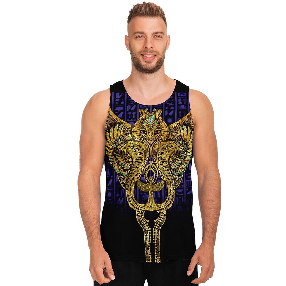 Thumbnail: Glyphex X Scott Atomic Unisex Tank Top - AOP