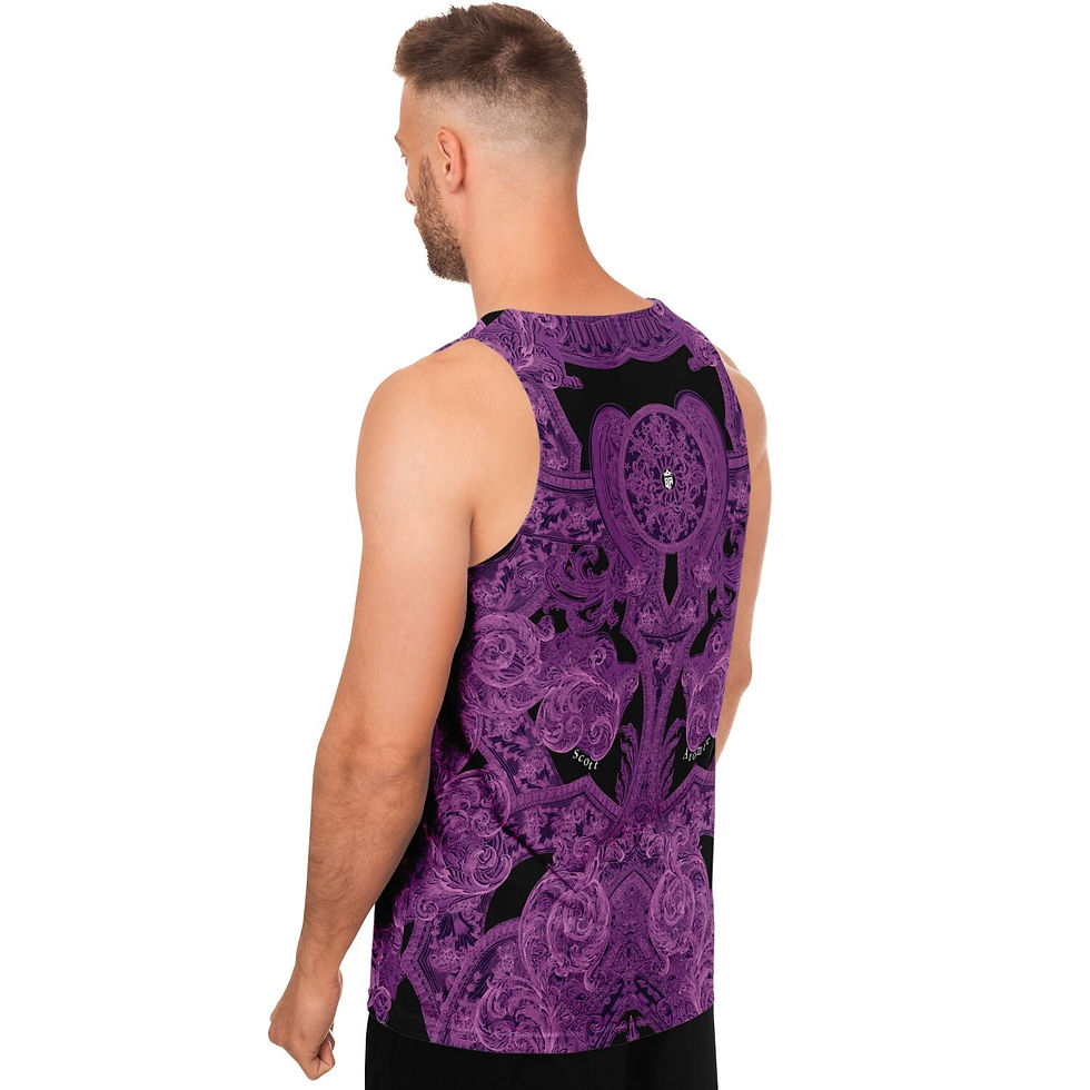 Thumbnail: Purple Vintage Gothic Unisex Tank Top