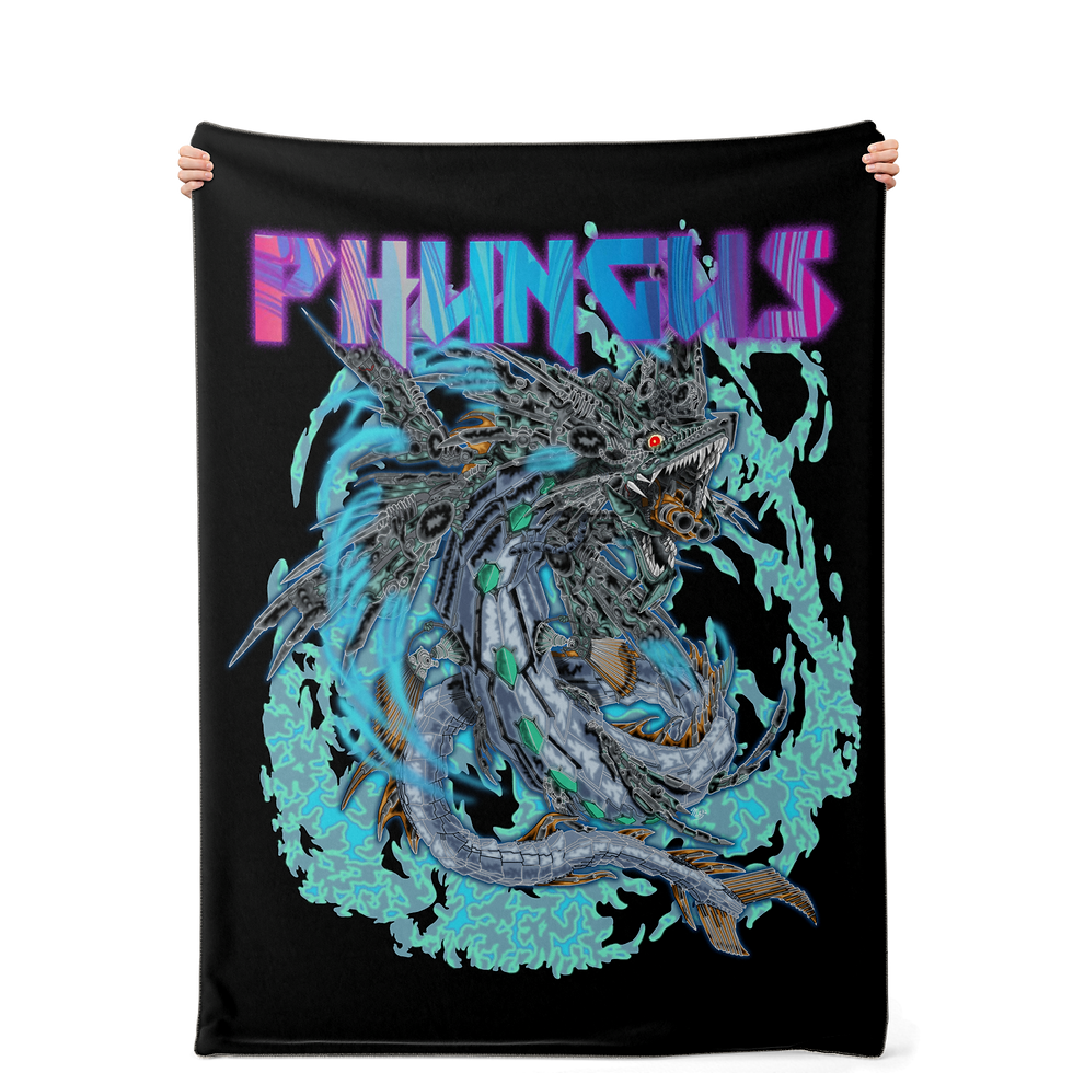 Thumbnail: Phungus X Scott Atomic Lochness Monster Premium Microfleece Blanket