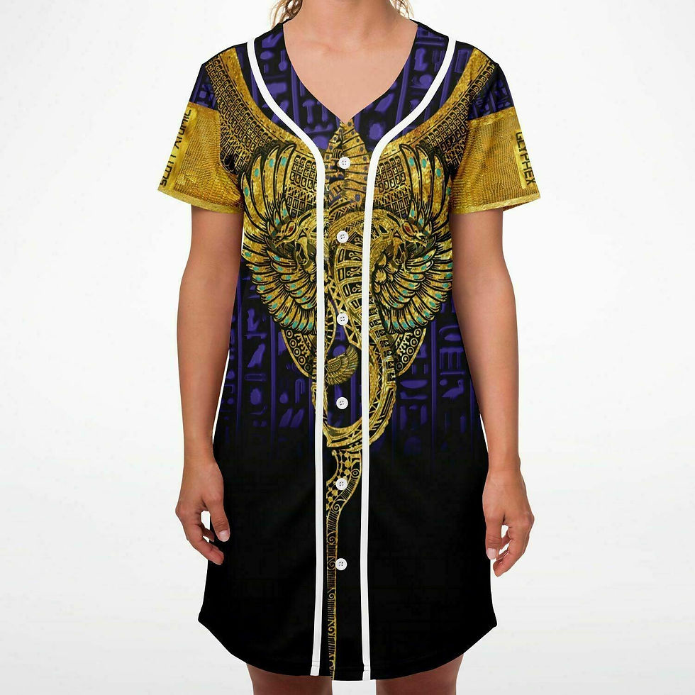 Thumbnail: Glyphex X Scott Atomic Baseball Jersey Dress