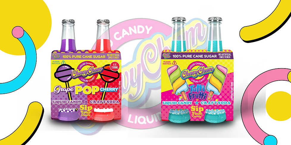 CHEWY CHUM 200ML SODA 4 PACK