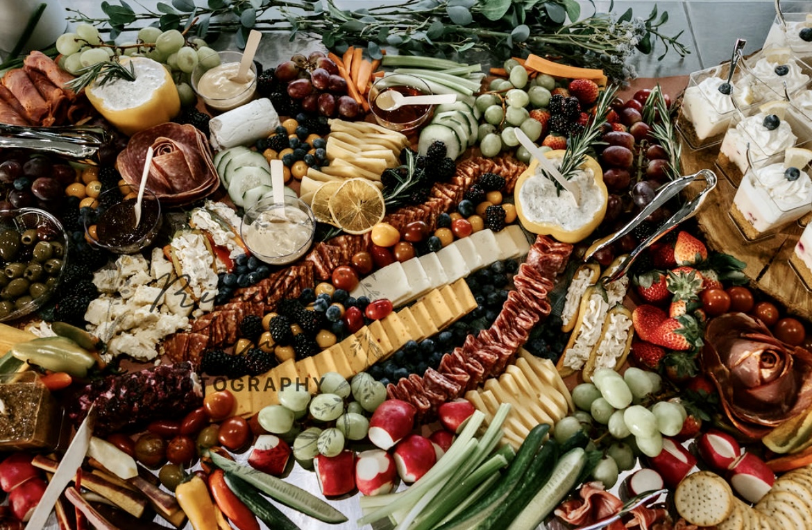 Arranged Food and Objects