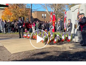 Remembrance Day Ceremony at Sarnia Cenotaph - Brought To You By David Burrows